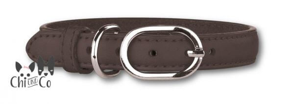 P2G LEATHER COLLAR Halsband Schwarz/Silber