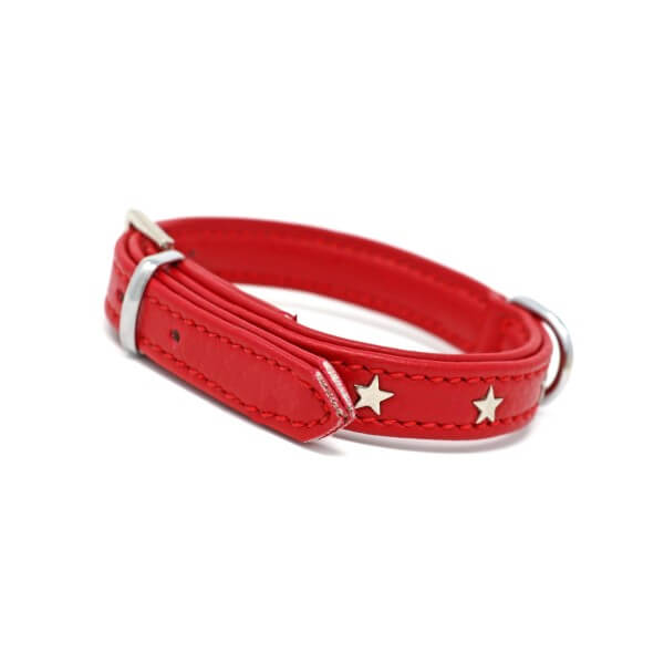 B-Ware - Maldivas Leder Halsband Rot