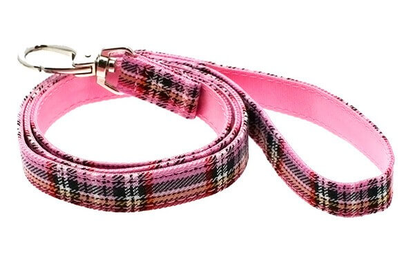 UP PINK TARTAN Leine