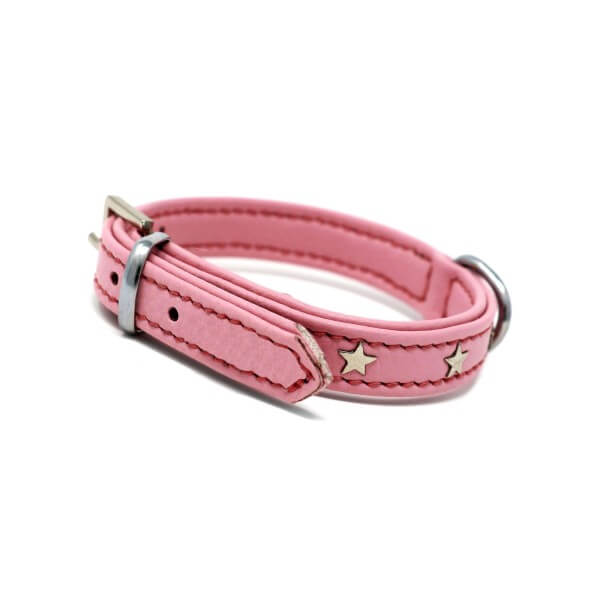 Maldivas Leder Halsband Pink