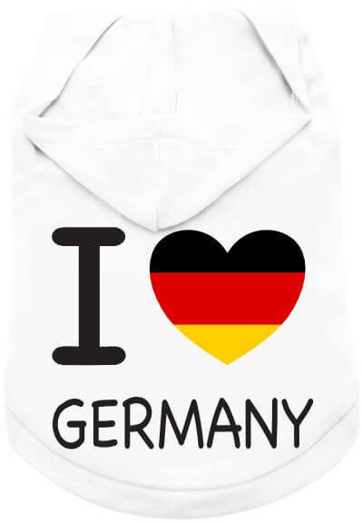 UP I Love Germany T-Shirt mit Hoody