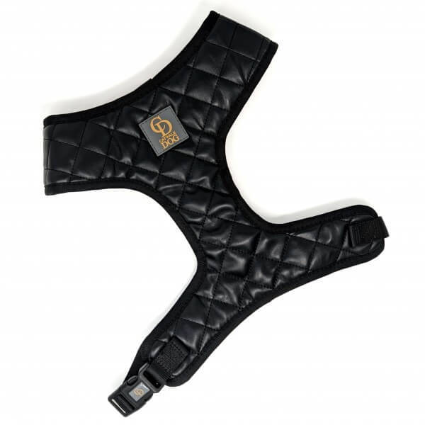 CD Paris Quilted Harness Geschirr SCHWARZ