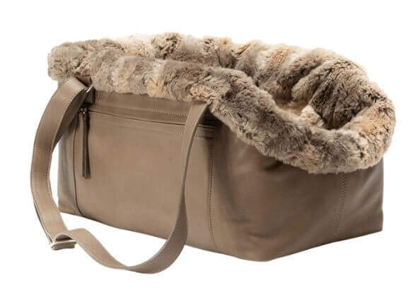 B-Ware ITALIAN LIVING Glattleder Hundetasche Taupe