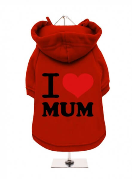 UP I LOVE MUM Kapuzenpullover