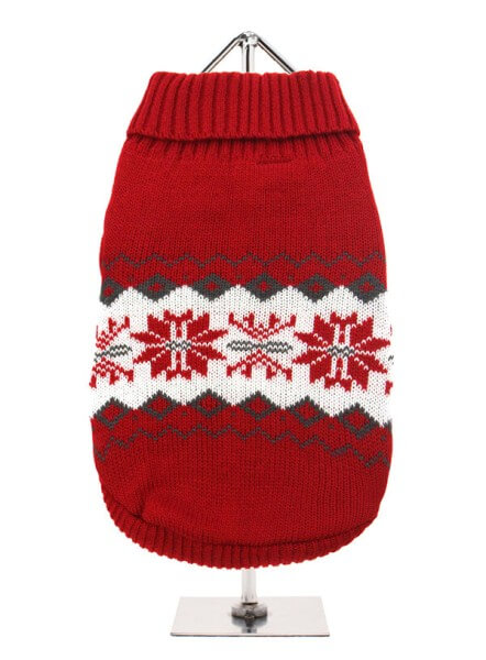 UP Red Snowflake Pullover