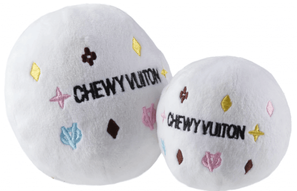 HDD White Chewy Vuiton Ball Spielzeug